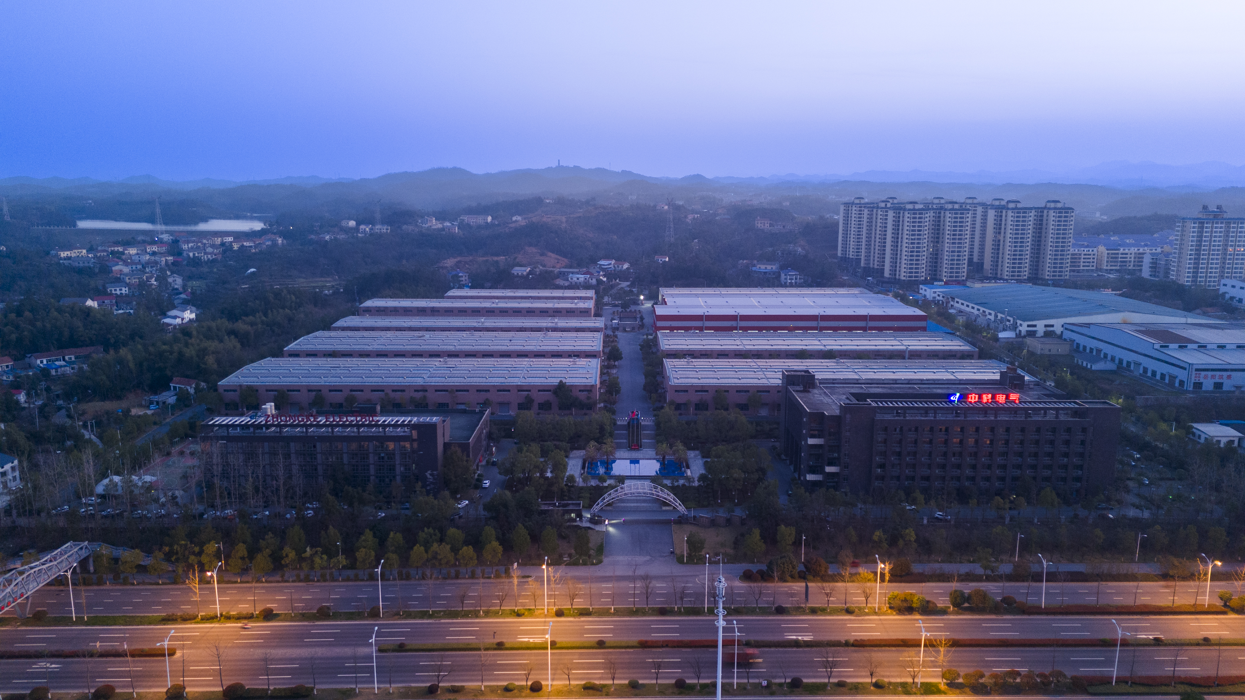 夜景俯视图 夜景平面図